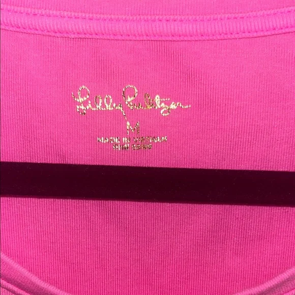 Lilly Pulitzer Fuchsia Short Sleeve Tee - Picture 5 of 6